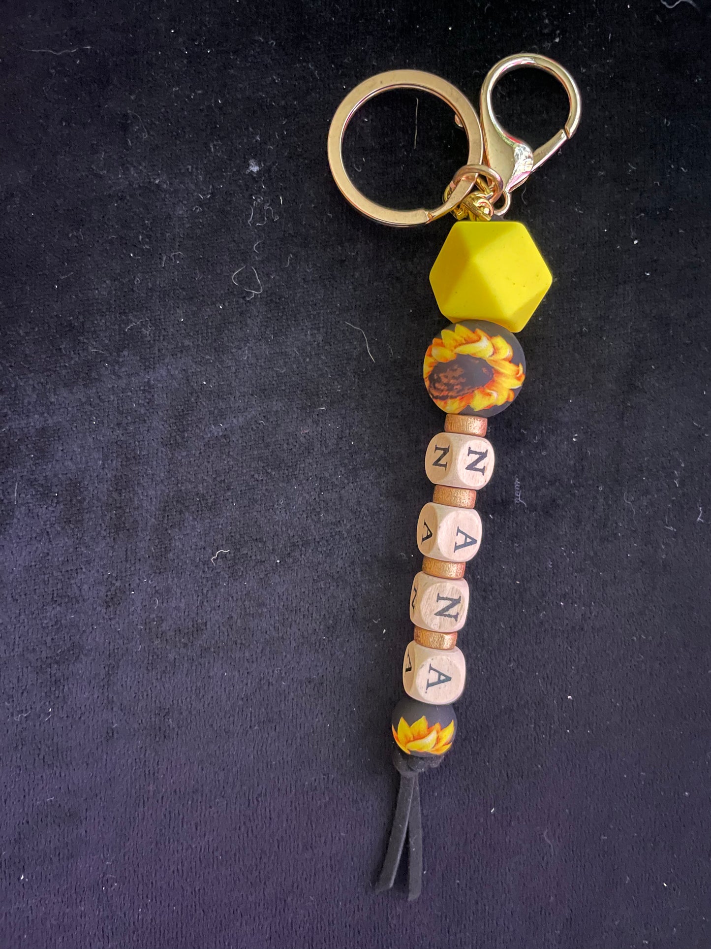 Nana Sunflower Key Chain