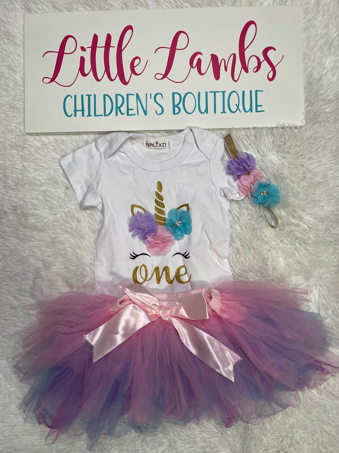 Unicorn 1st Birthday outfit