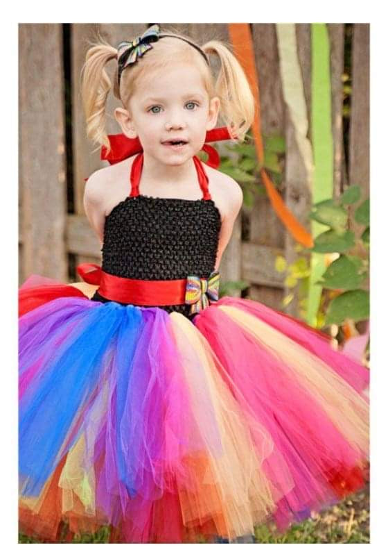 Rainbow Tulle Dress
