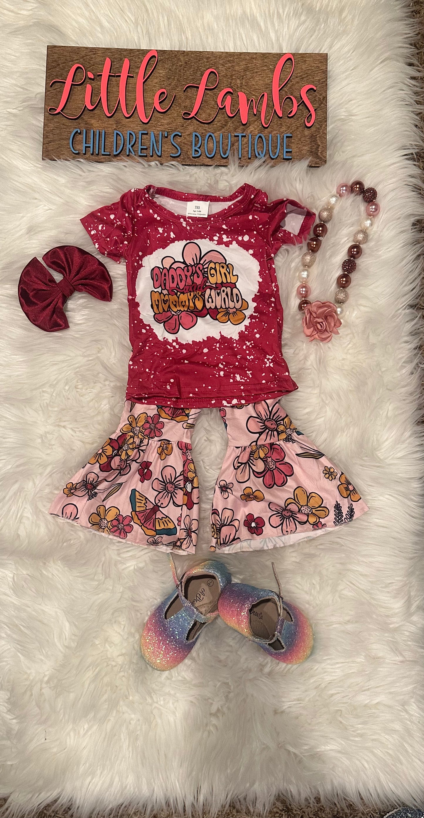 Daddy’s girl Mama’s world bell bottom
