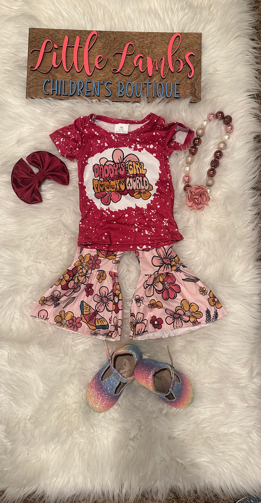 Daddy’s girl Mama’s world bell bottom