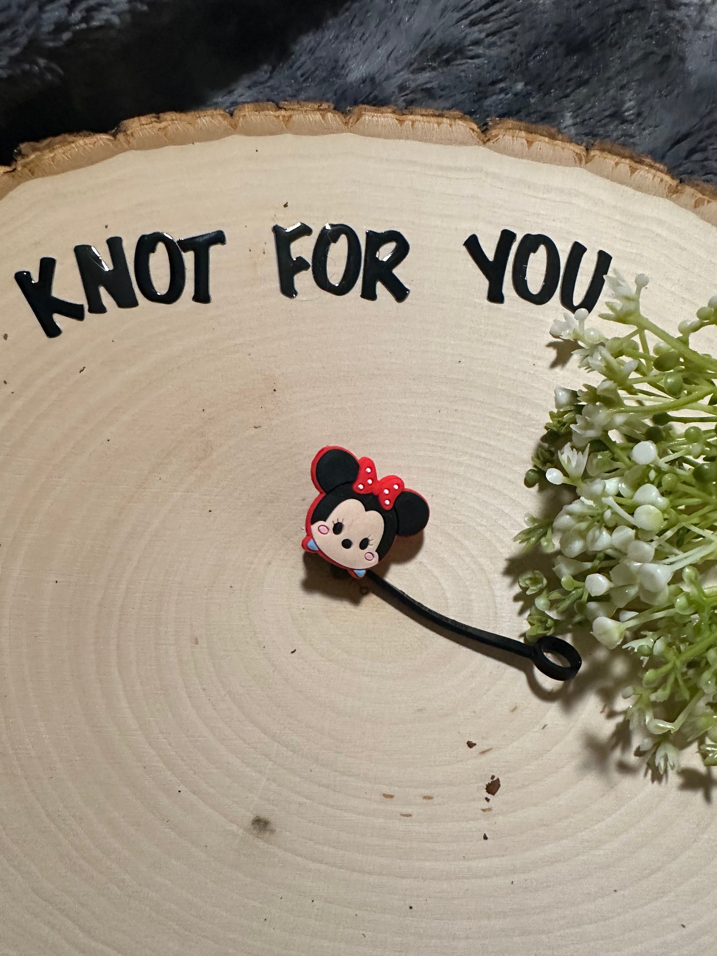 Silicone straw cover- Mouse and friends straw cover