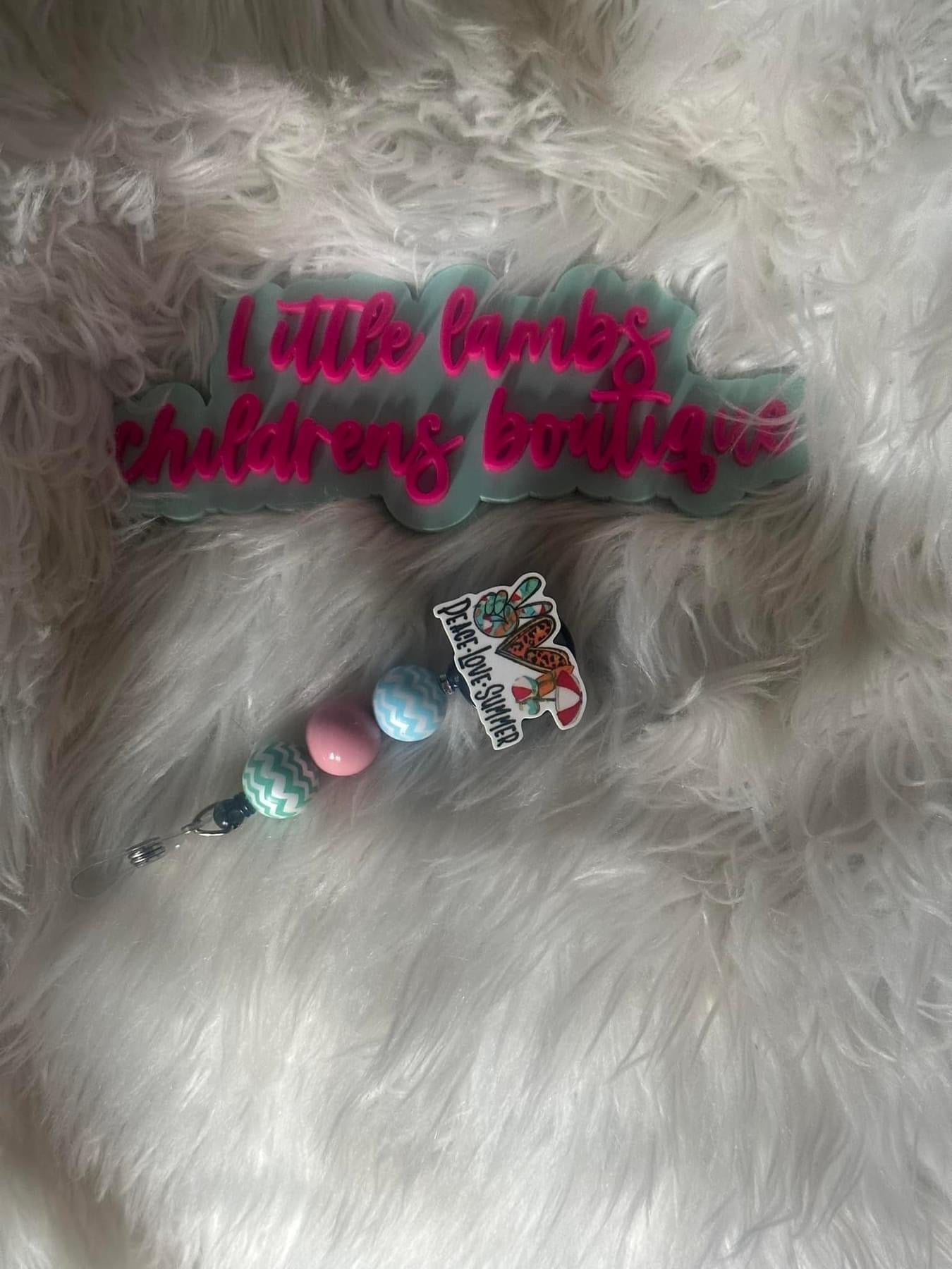Badge reel- live love summer