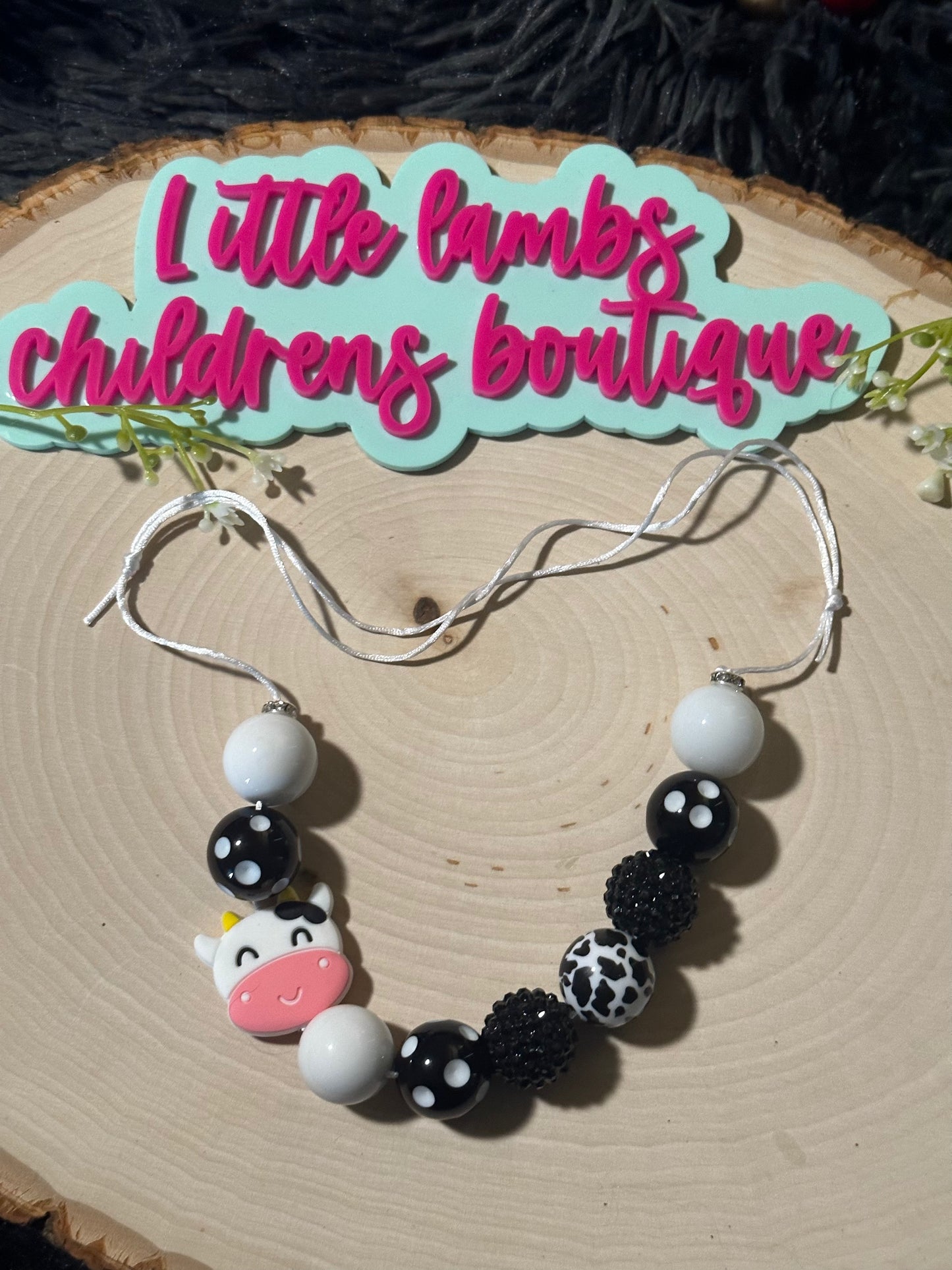 Silicone cow necklace