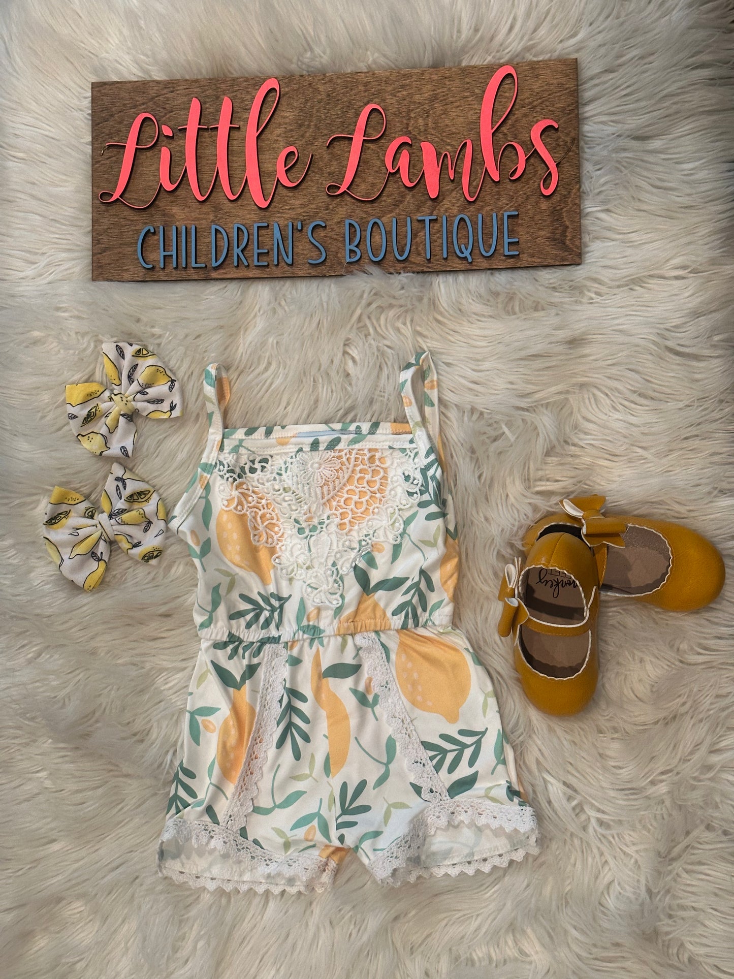 Summer vibe Lemon drop romper