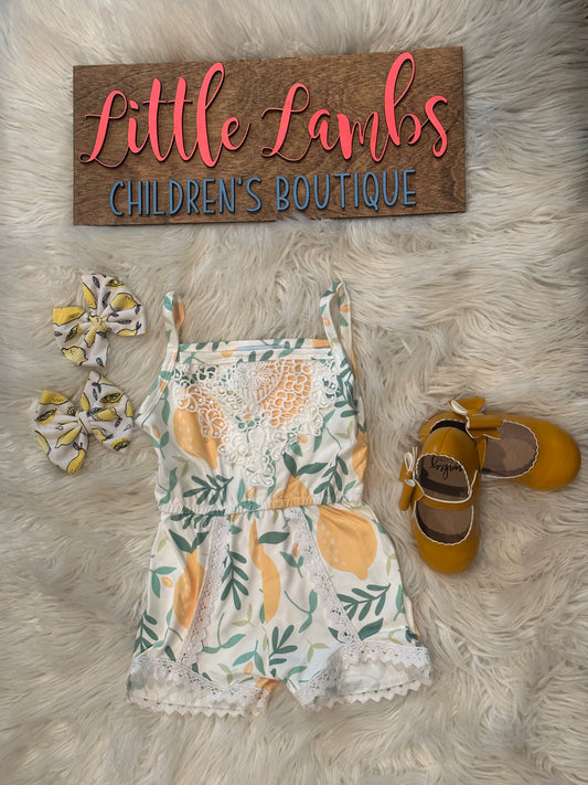 Summer vibe Lemon drop romper