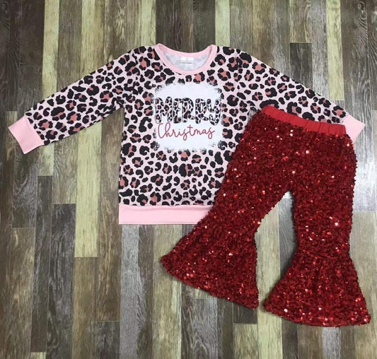Merry Christmas with sequins pant