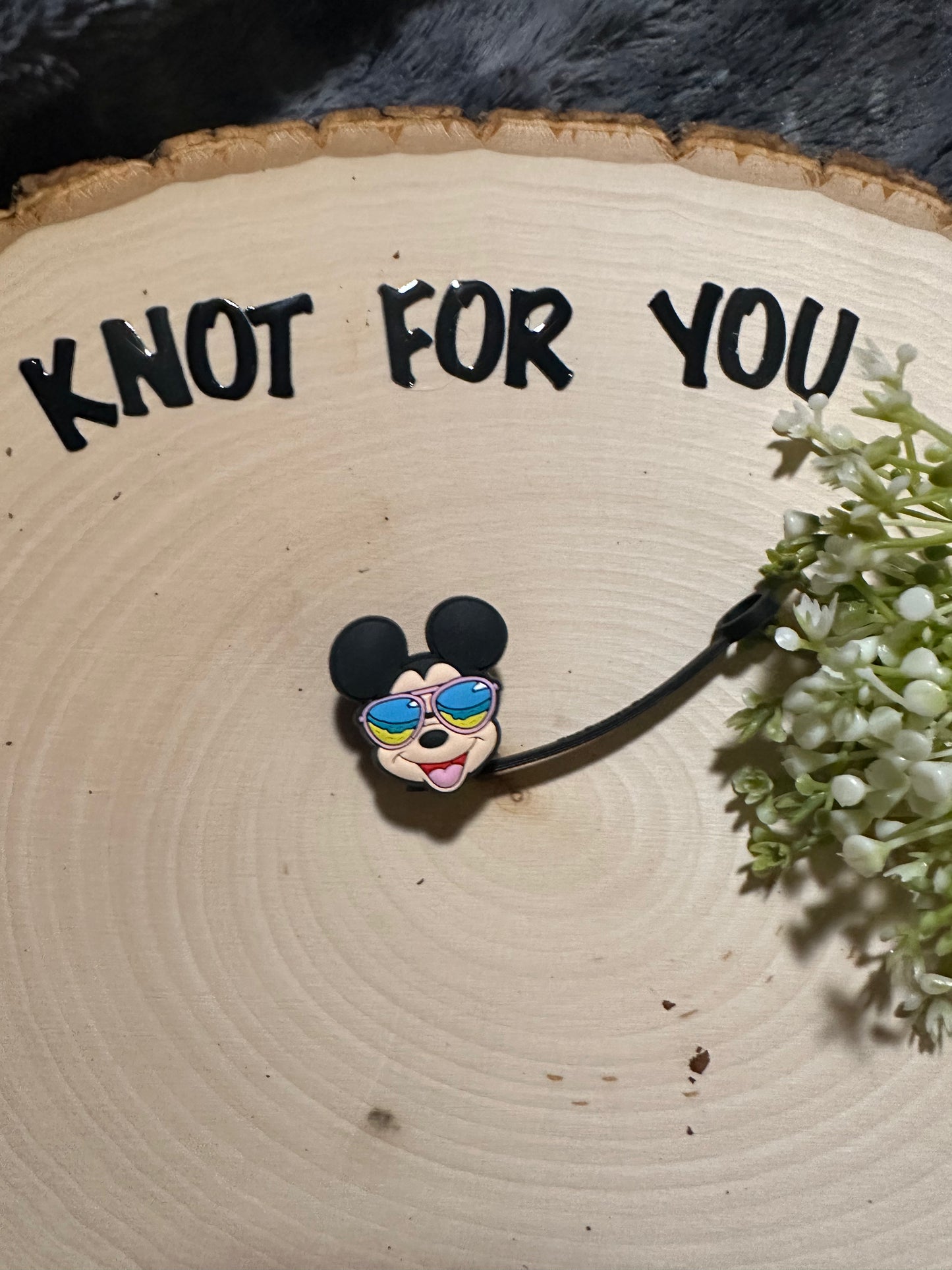 Silicone straw cover- Mouse and friends straw cover