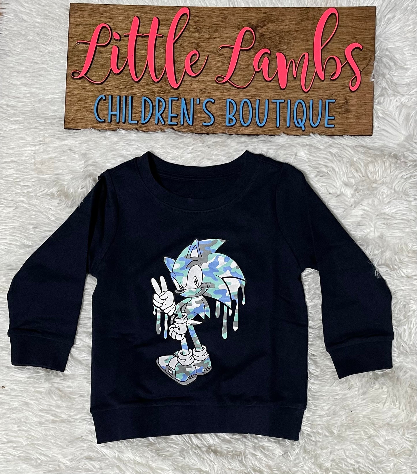 Blue Sonic Sweater