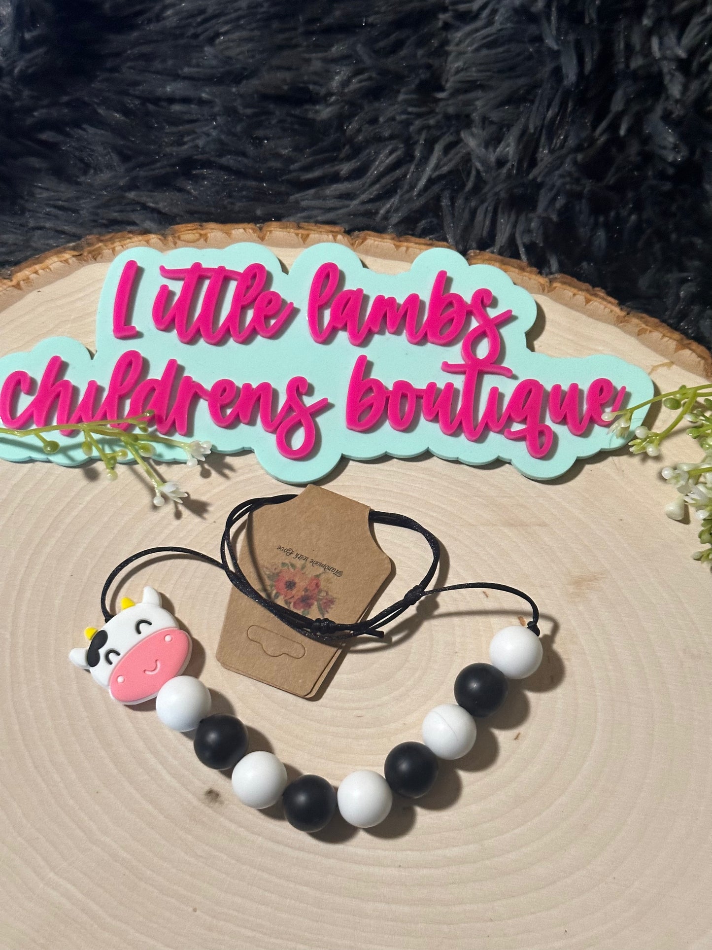 Silicone cow necklace