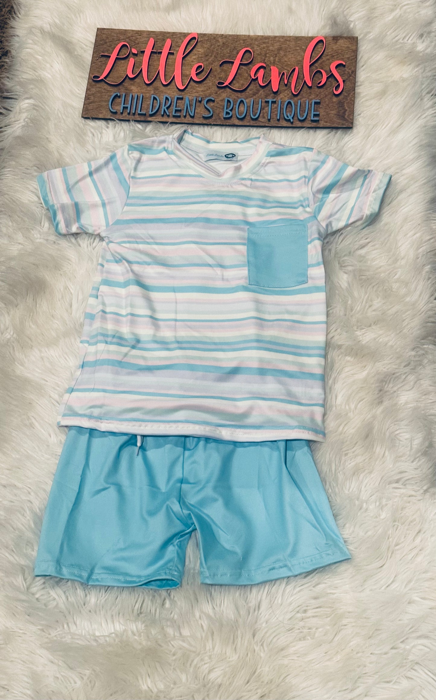 Spring/ Easter boys short set