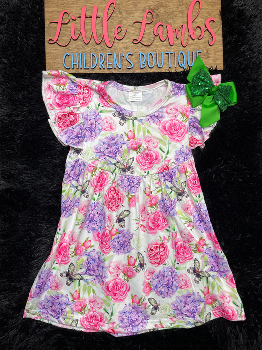 Floral Butterfly Dress