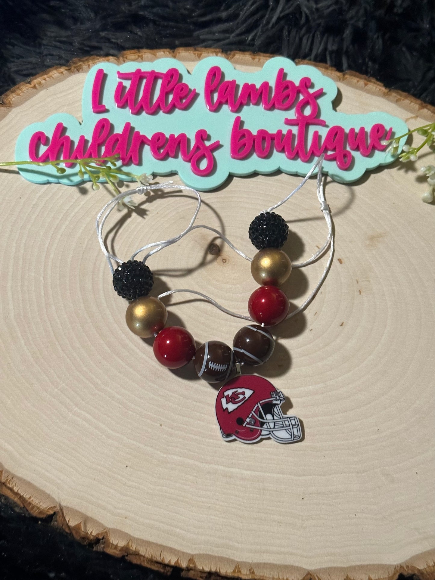 Silicone focal necklace-chiefs!