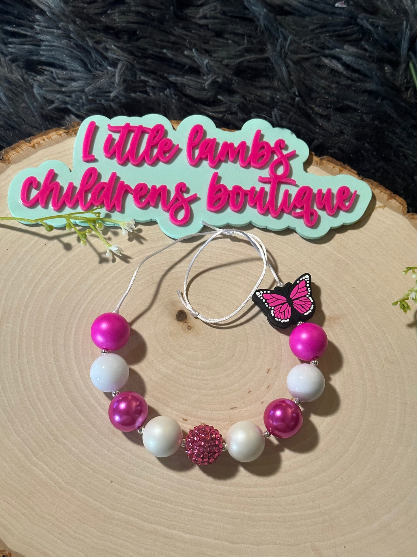 Silicone focal necklace-butterfly!