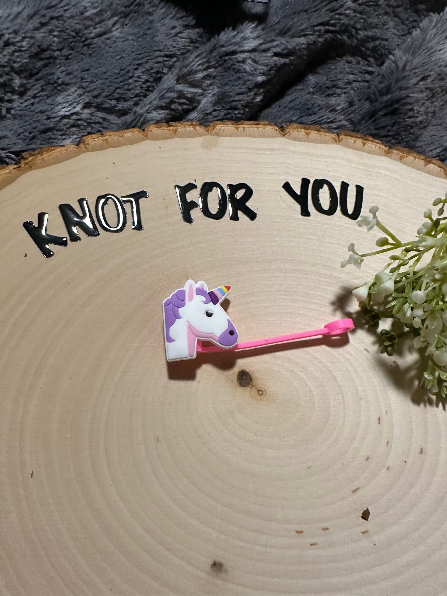 Silicone straw cover- Unicorn
