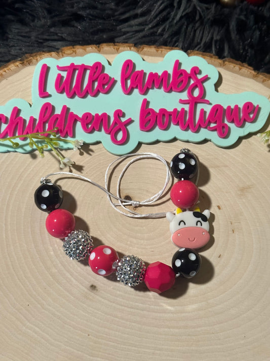 Silicone cow necklace
