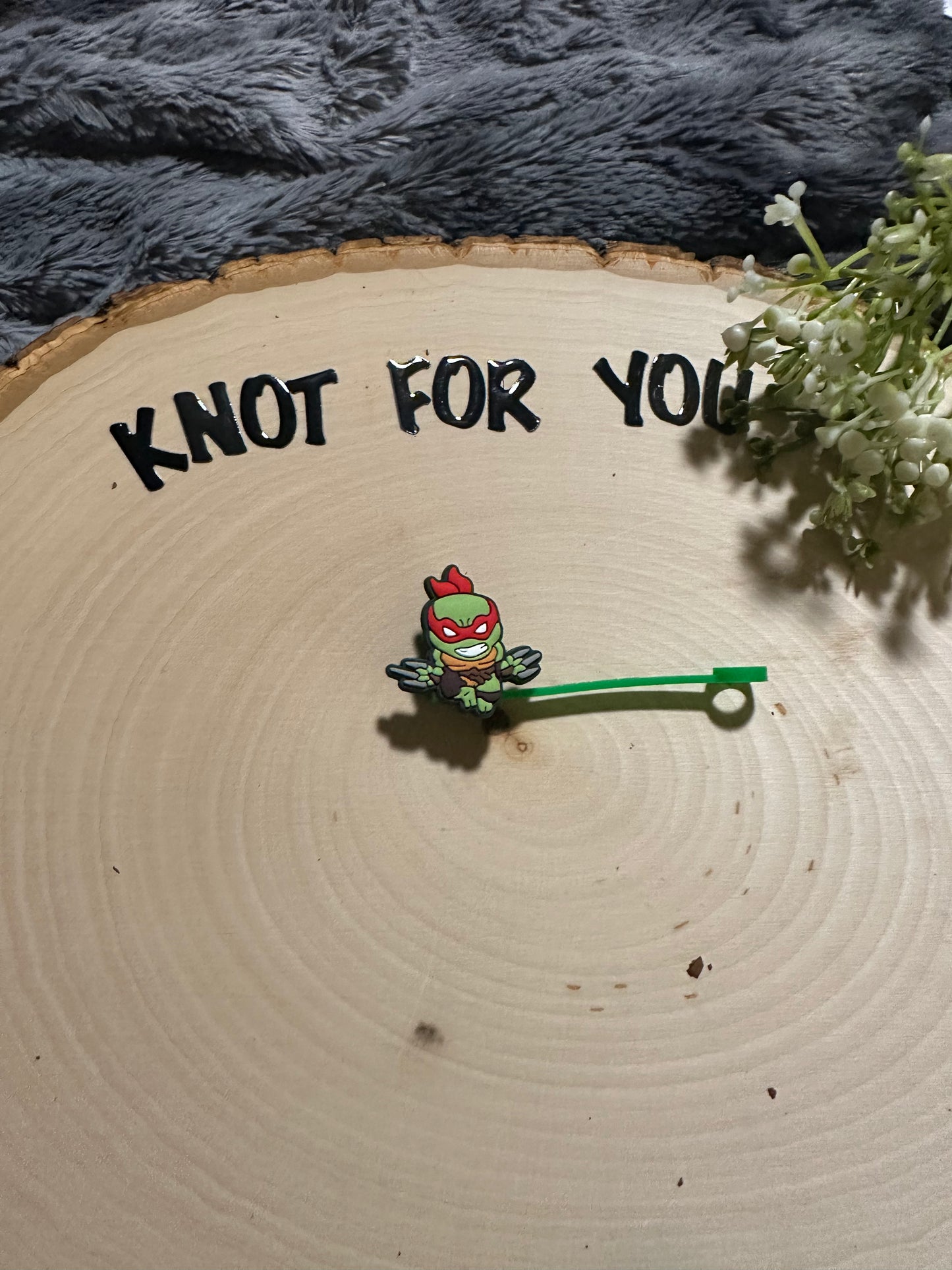 Silicone straw cover- Ninja turtle