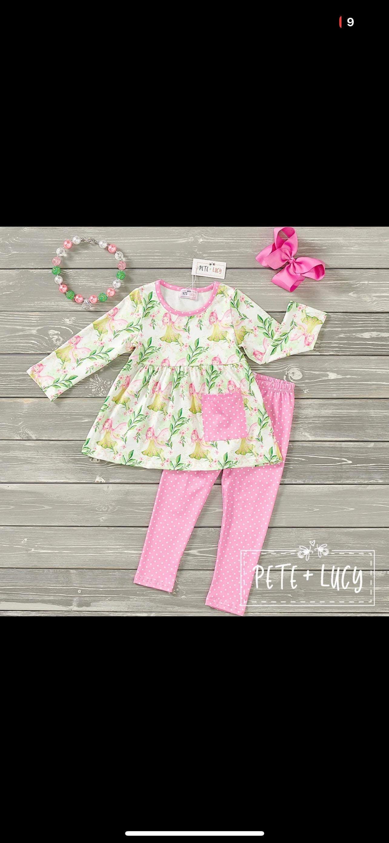 Pete and Lucy- Magical Forest Long Sleeve Pants Set