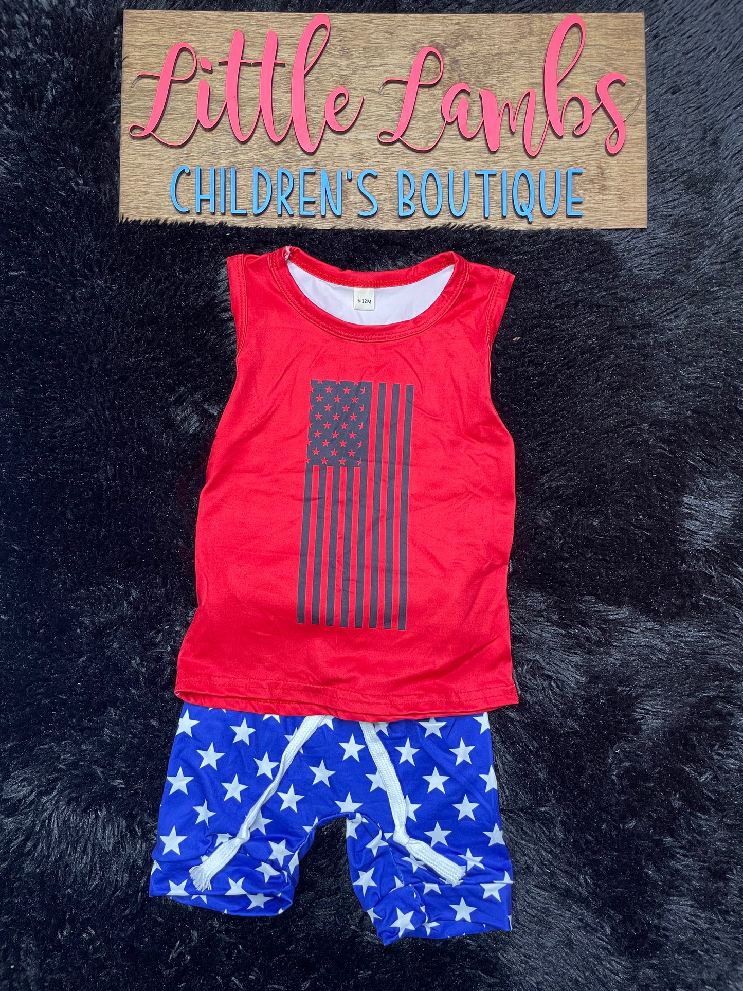 Boy’s 4th of July Flag Outfit