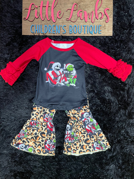 nightmare before Christmas shirt with printed pants