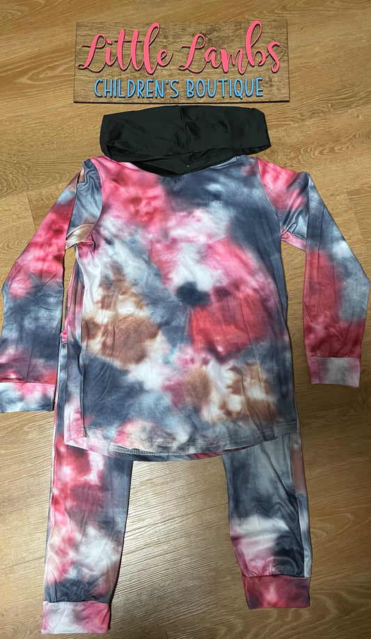 Red Tie-Dye hoodie outfit Boy’s