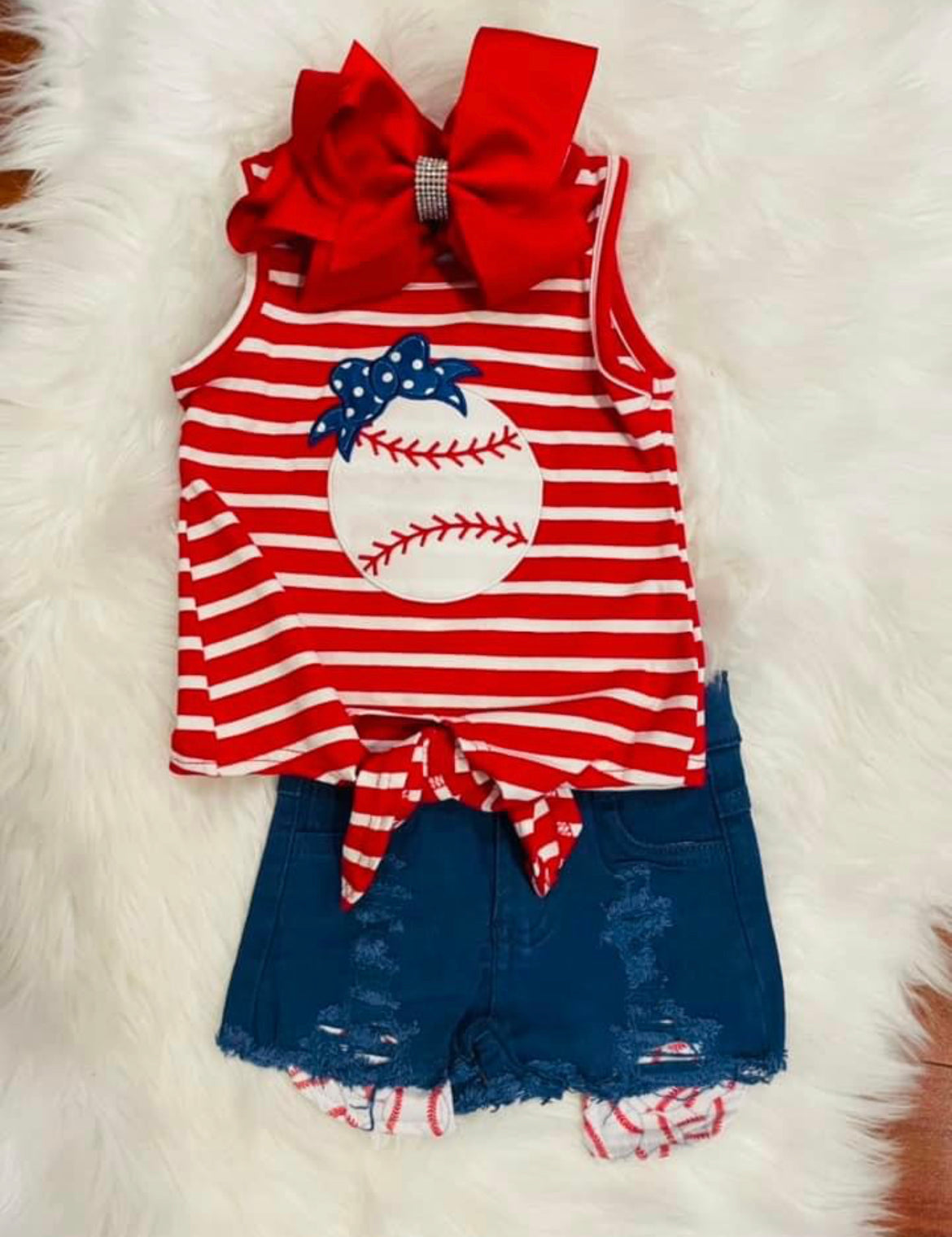 Baseball shirt set - can wear at 4th July