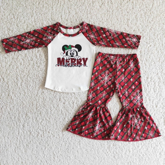 Mickey Mouse merry Christmas girls outfit