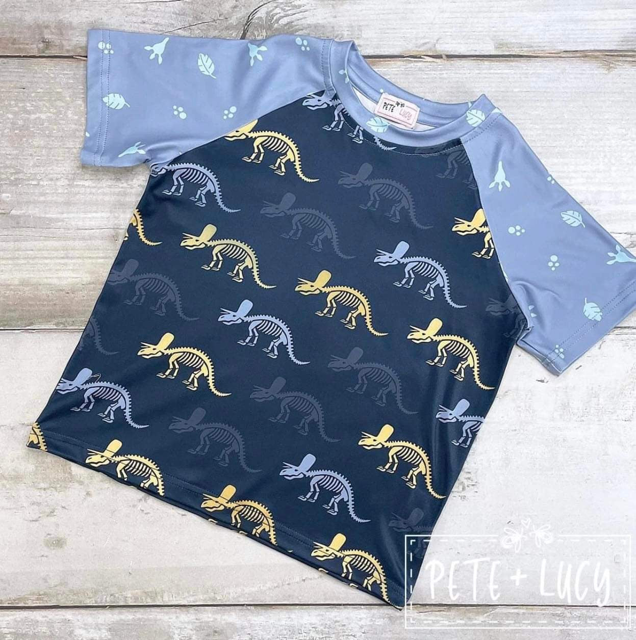 Pete and Lucy-Dino Bones Boys Shirt