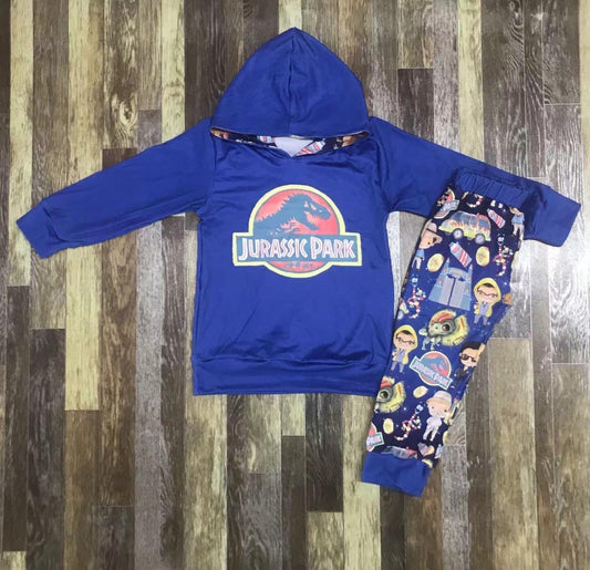 Jurassic park hoodie set