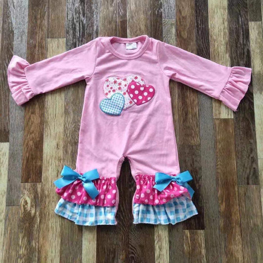 Pink Heart Romper