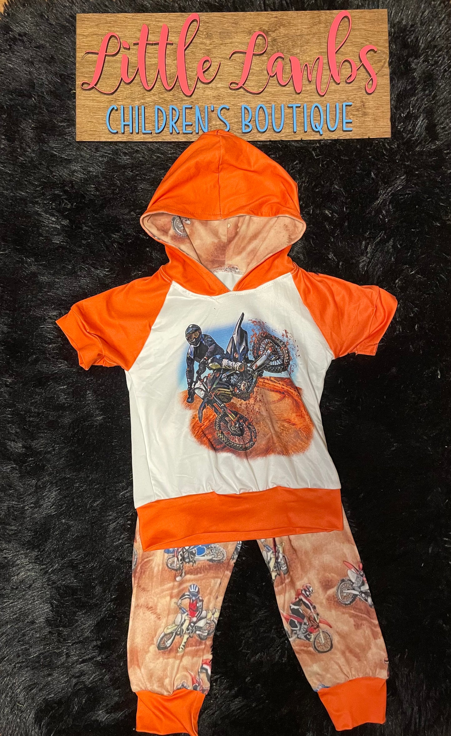 Orange Dirt Bike