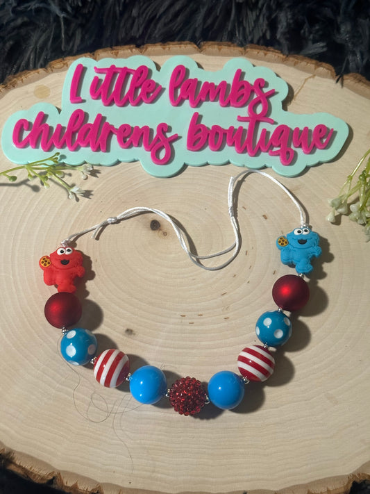 Silicone Elmo necklace