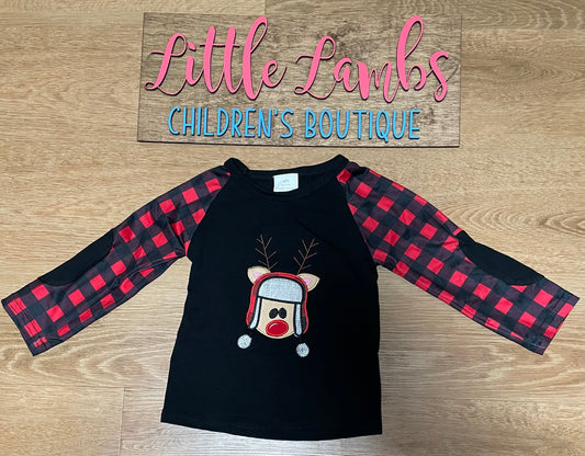 Boy reindeer shirt