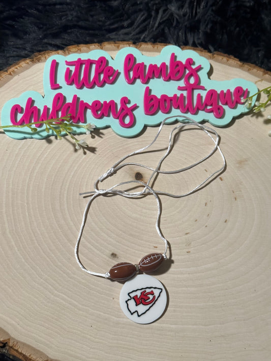 Silicone focal boys necklace-Chiefs