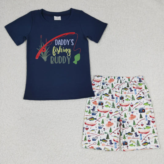 Daddy’s fishing buddy short set