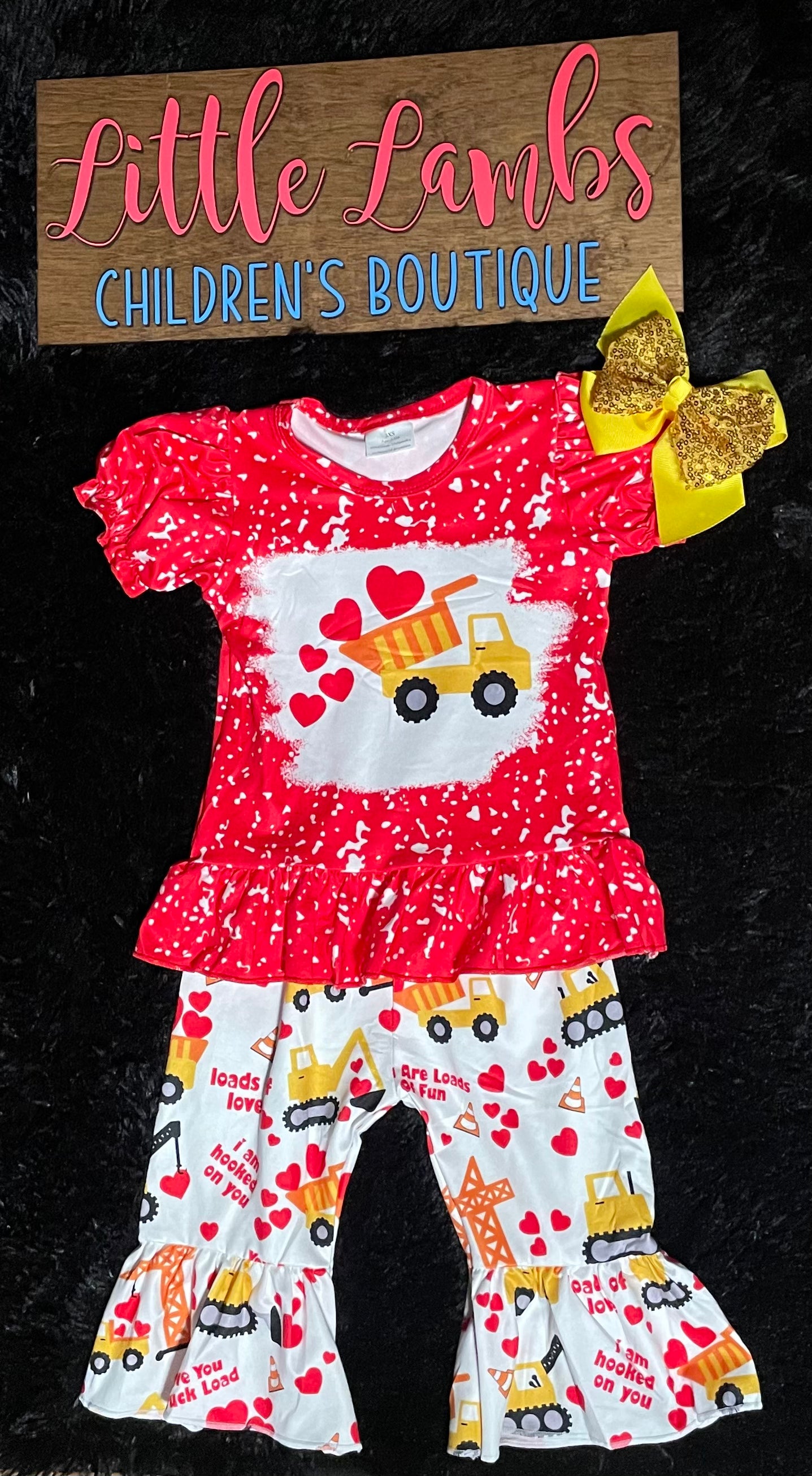Love you truck load bell set