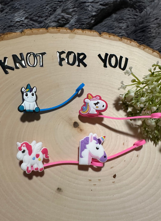 Silicone straw cover- Unicorn