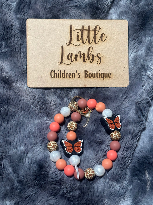 Butterfly focal bead wristlet