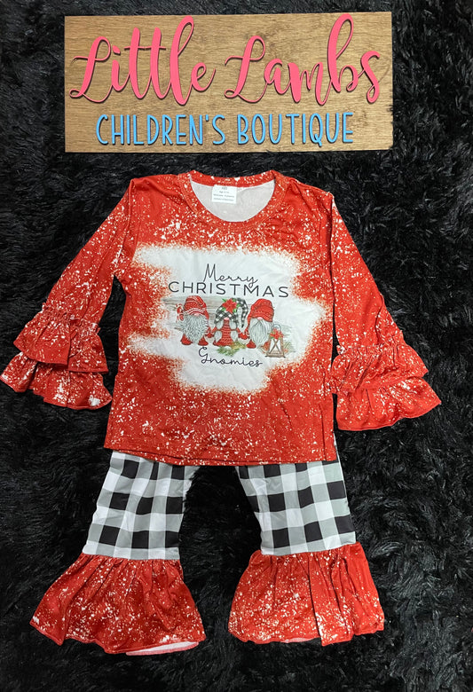 Orange Christmas Gnome outfit