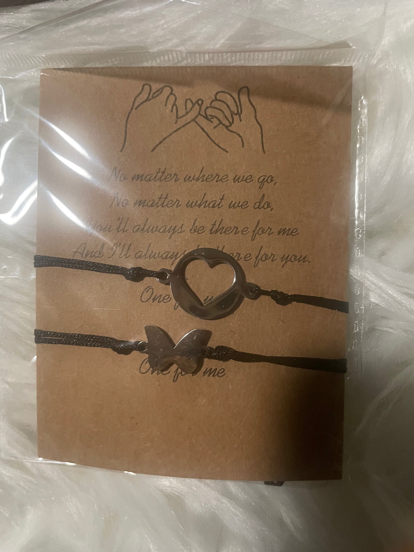 No matter where we go butterfly bracelet