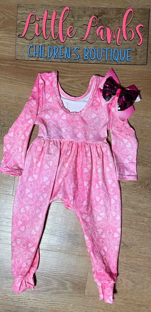 Pink Heart Romper