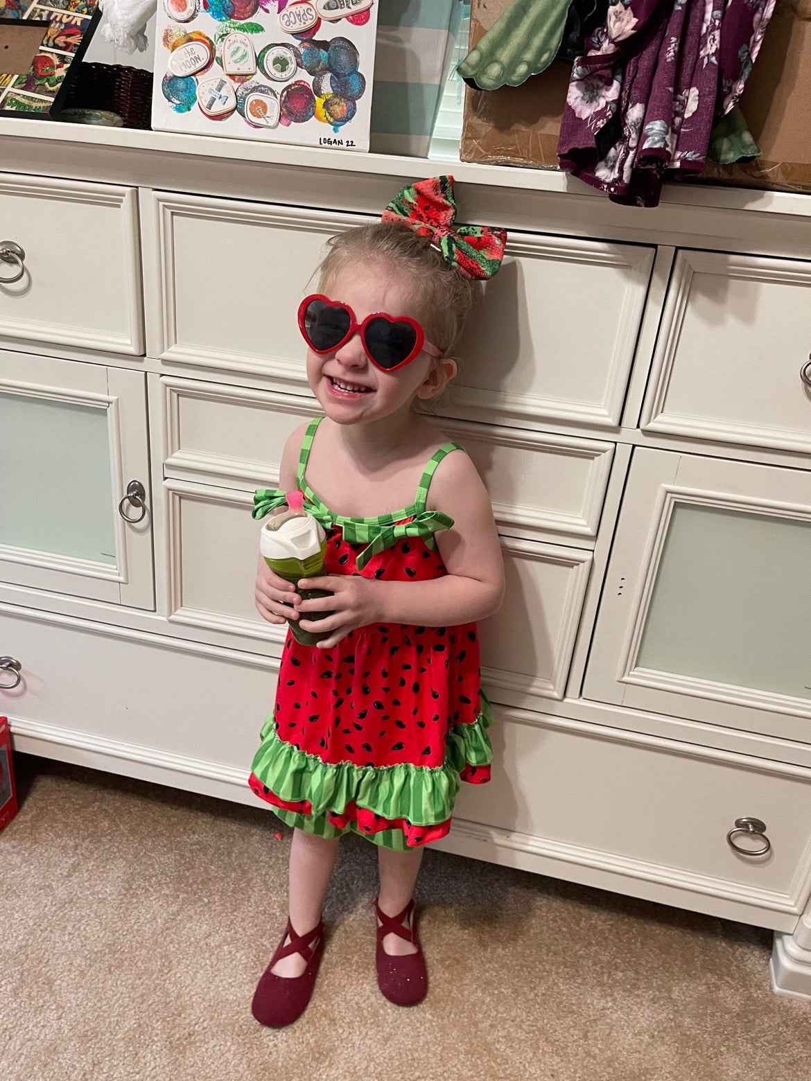 Watermelon seed outfit