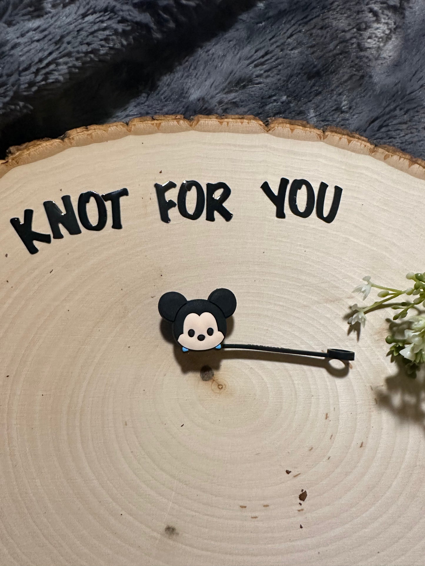 Silicone straw cover- Mouse and friends straw cover