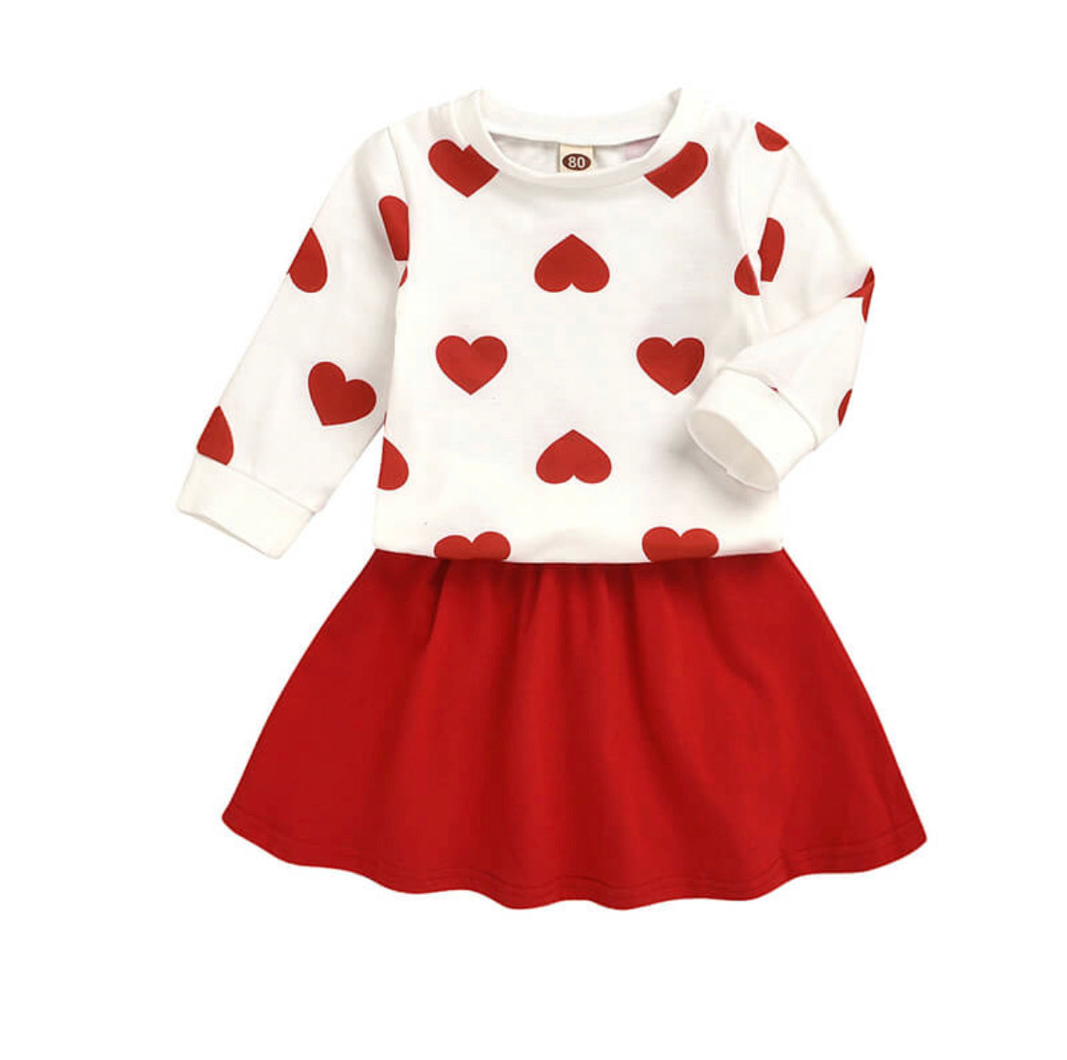 Valentine shirt and skirt