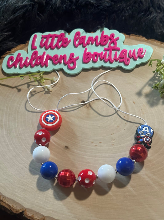Silicone Avengers necklace