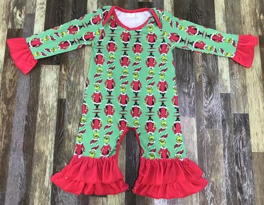 Mean green one romper