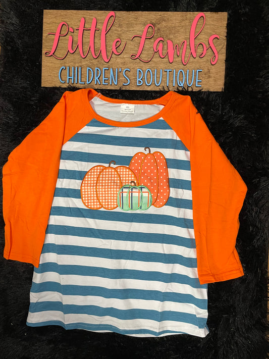 Boys pumpkin shirt