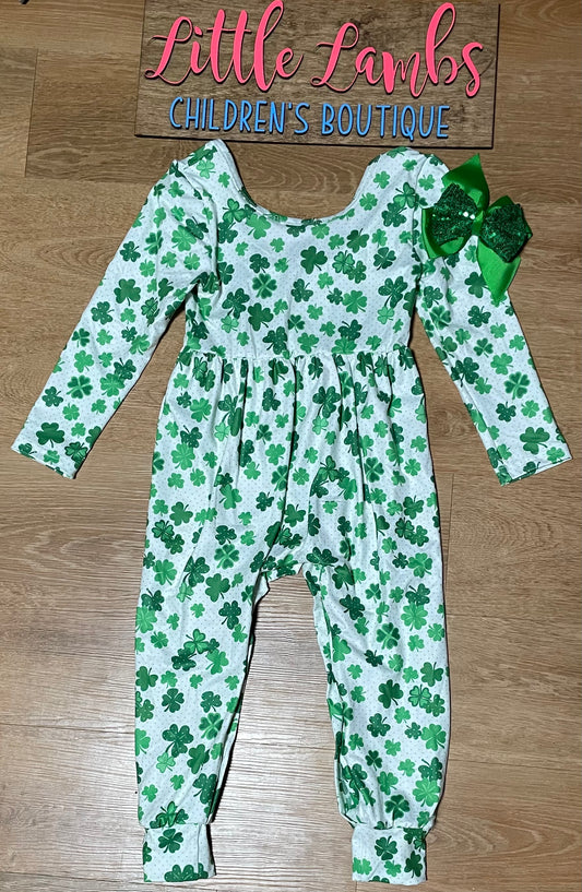 Saint Patrick’s Day Clover Romper