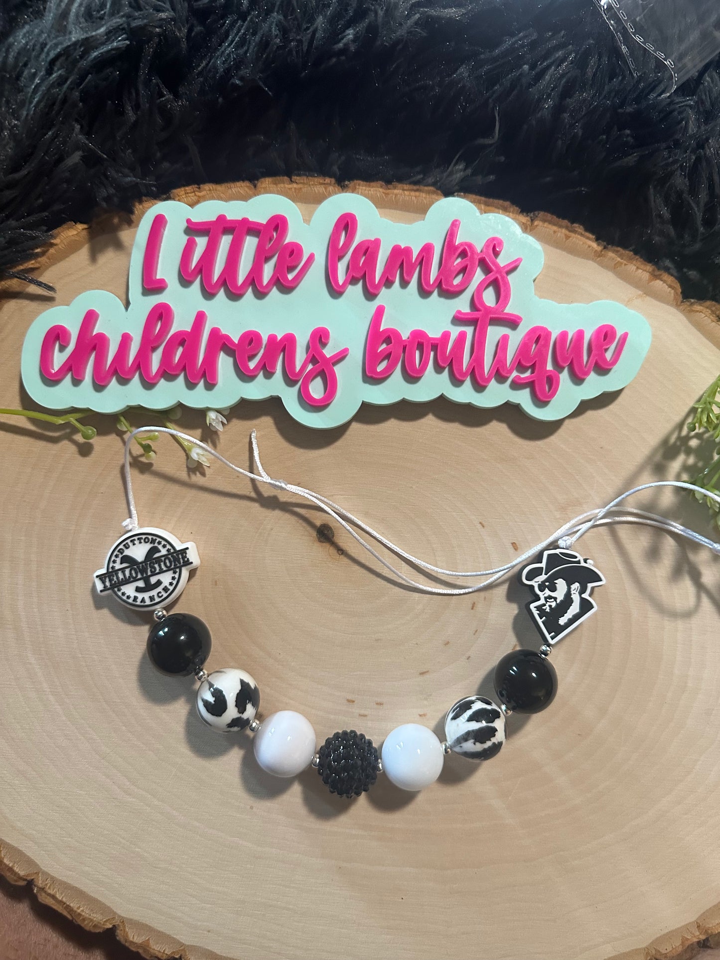 Silicone Yellowstone bubblegum necklace