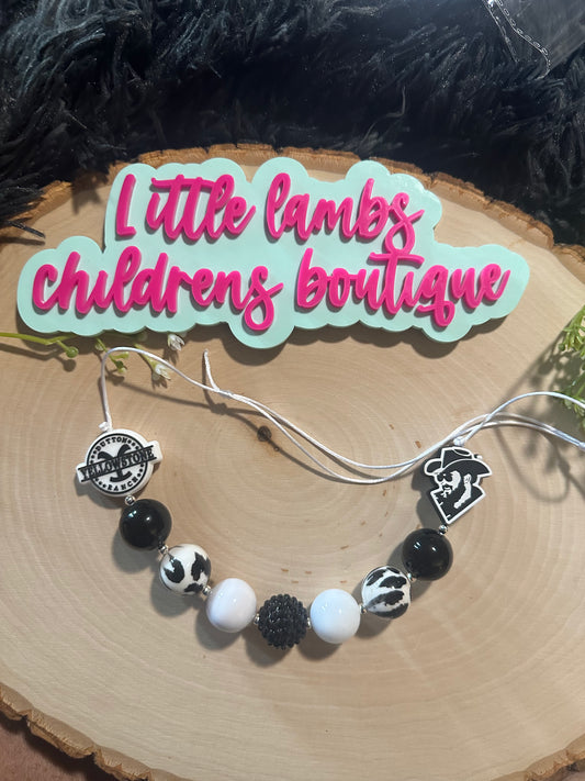 Silicone Yellowstone bubblegum necklace